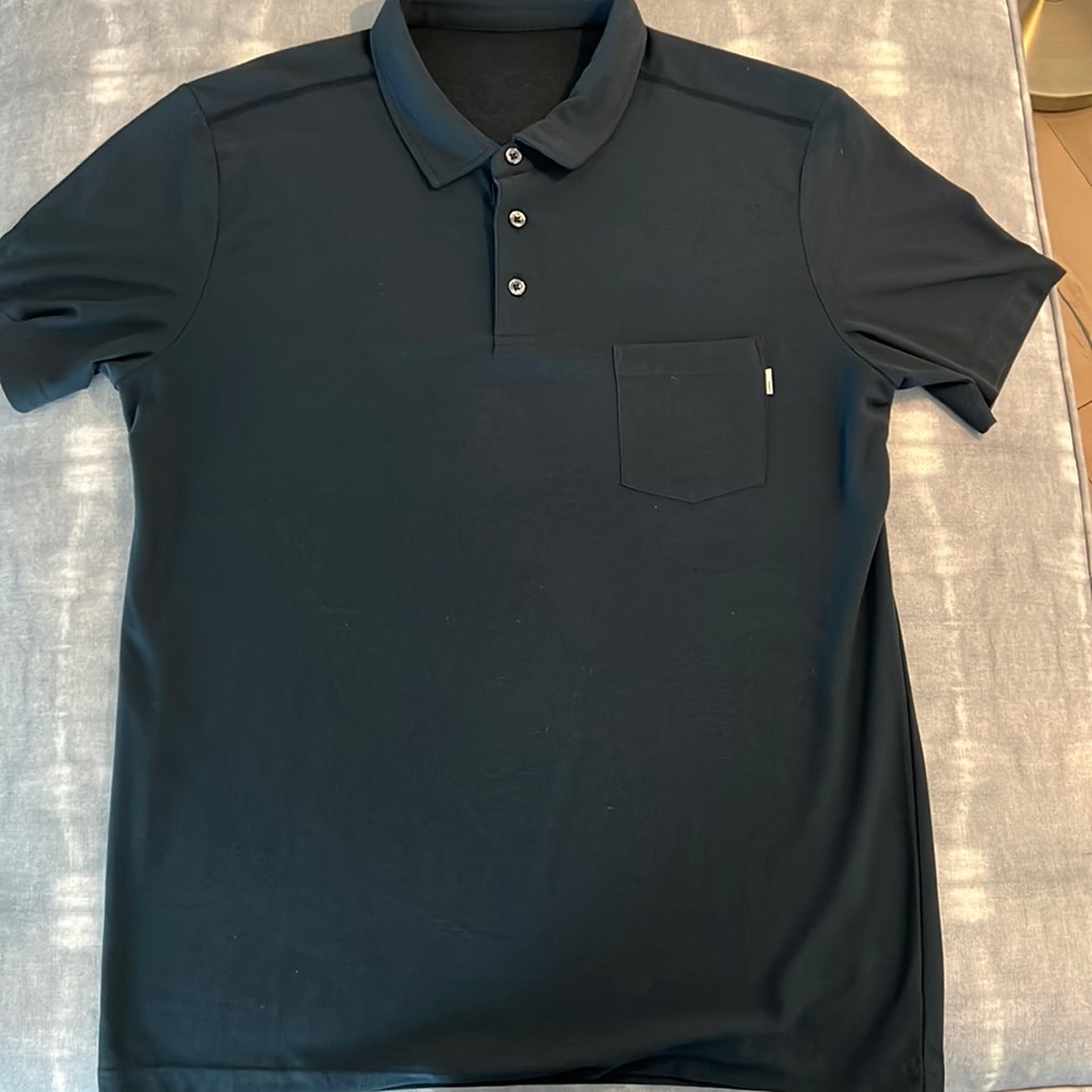 Vuori Mens Large Polo Grey